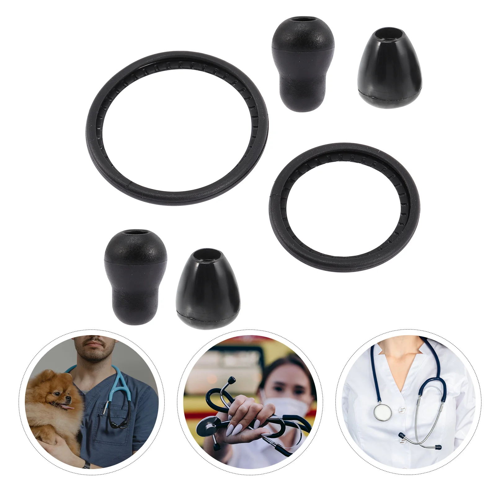 Ear Plugs Litmann Stethoscope Set Kids Earplugs Cardiology Accessories Medical Parts Tips Pediatric Bell Cover Replacement