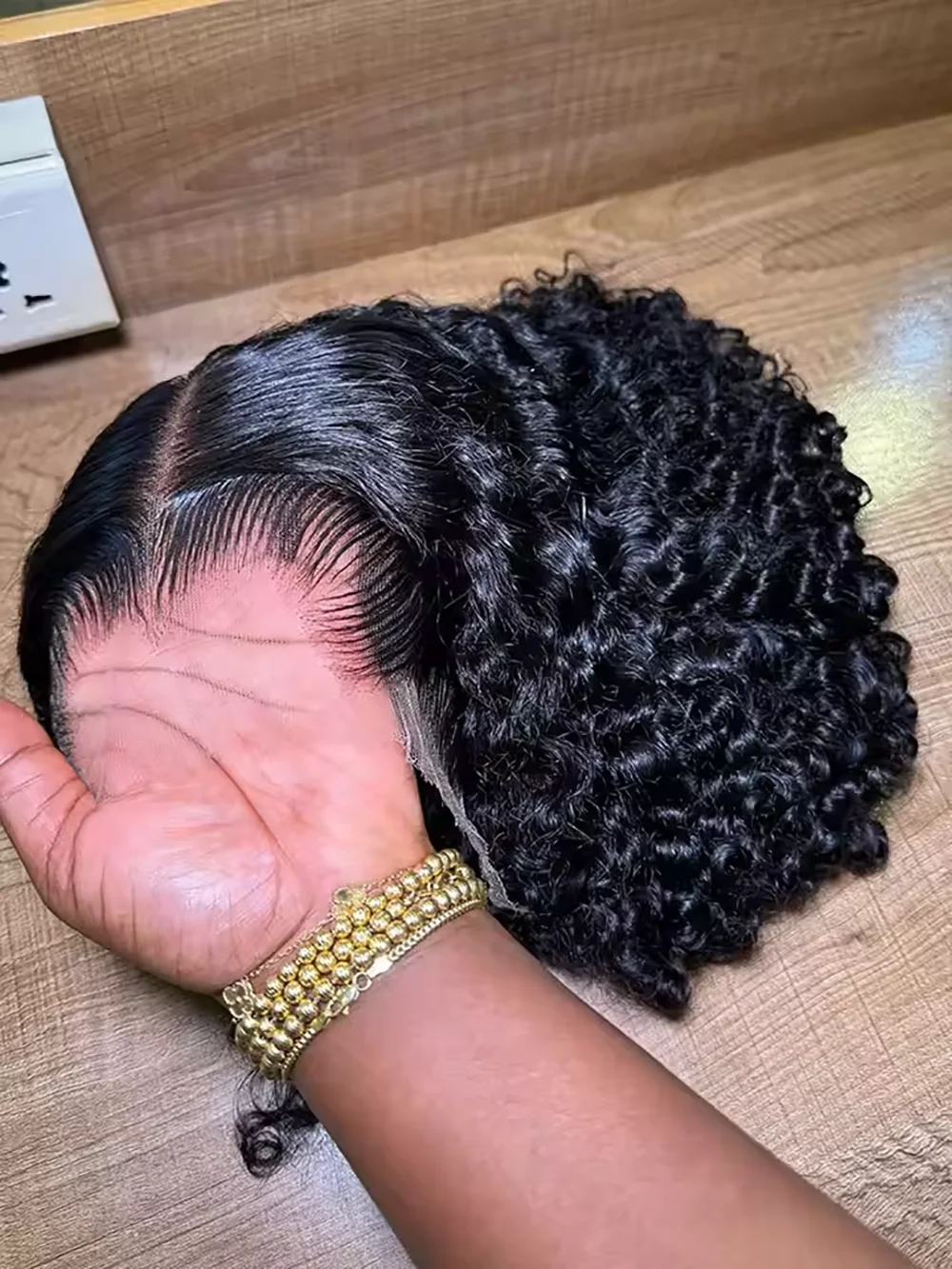 13x6 Deep Wave Lace Front Wigs Human Hair Wigs HD Transparent Wet and Wavy Lace Front Wigs Human Hair Glueless Deep Curly Lace Frontal Wigs Pre Plucked for Women