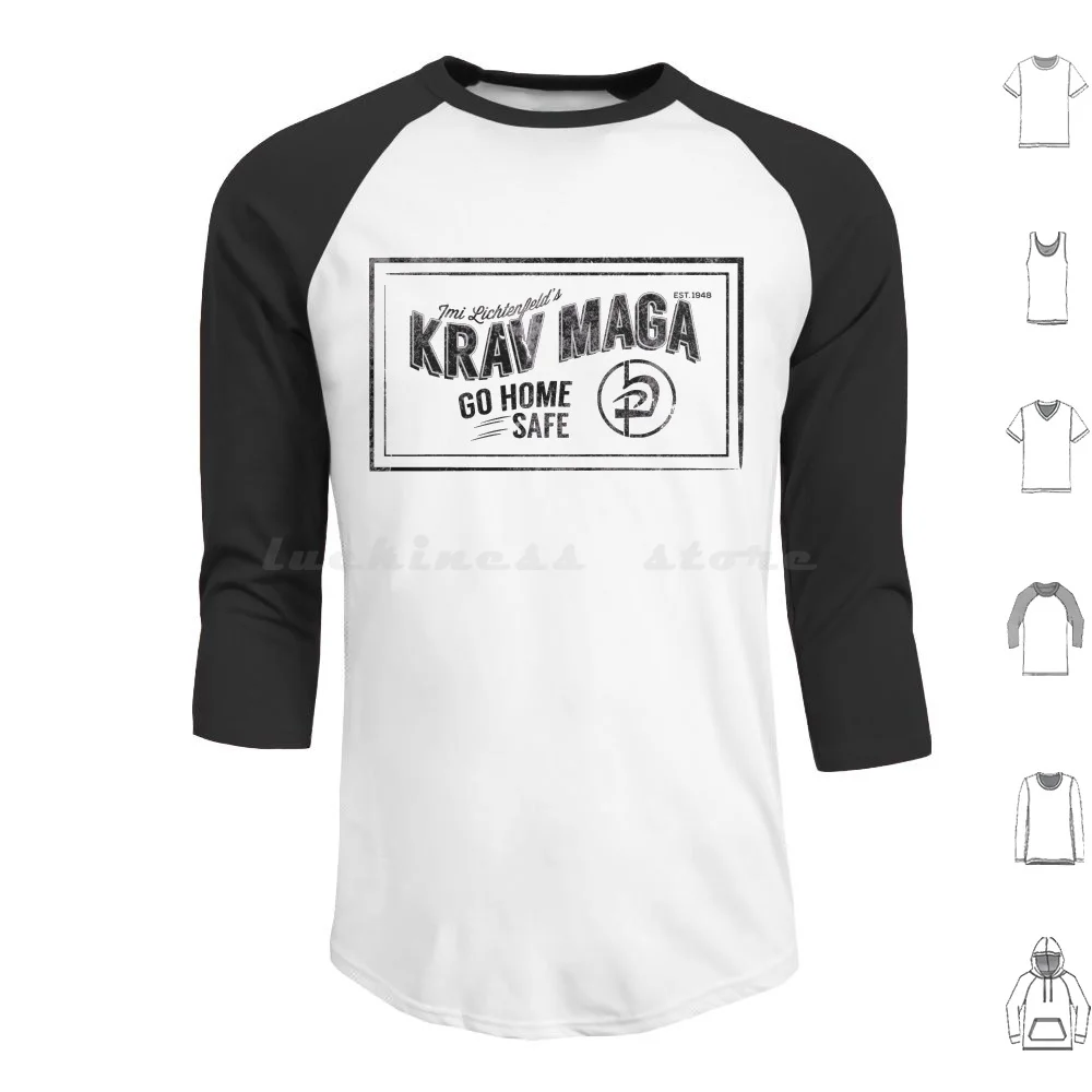 

Крав-мага Споряджение Толстовка Хлопок с длинным рукавом Крав-мага Ид Возраильские силы обороны Боевые искусства Крав