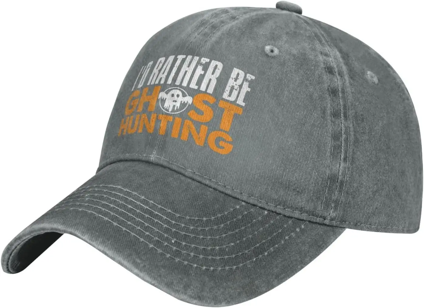 

I'd Rather Be Ghost Hunting Hat for Men Baseball Caps Trendy Hat