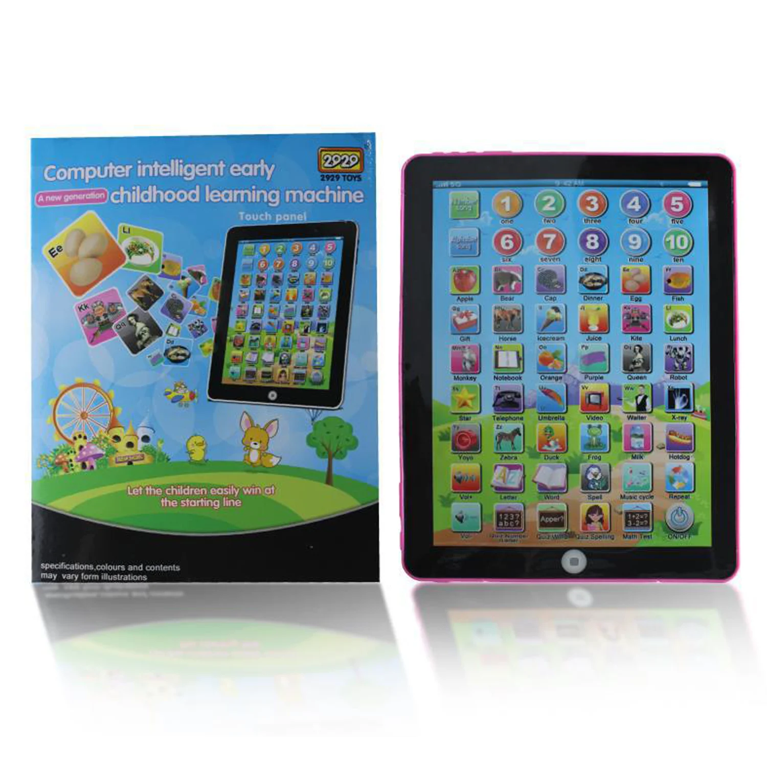 English tablet learning story machine children's reading machine toy puzzle early education tablet self contained battery