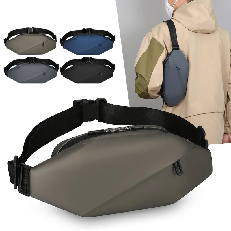 

Trend light and thin mobile phone fanny pack men's outdoor portable sports chest bag