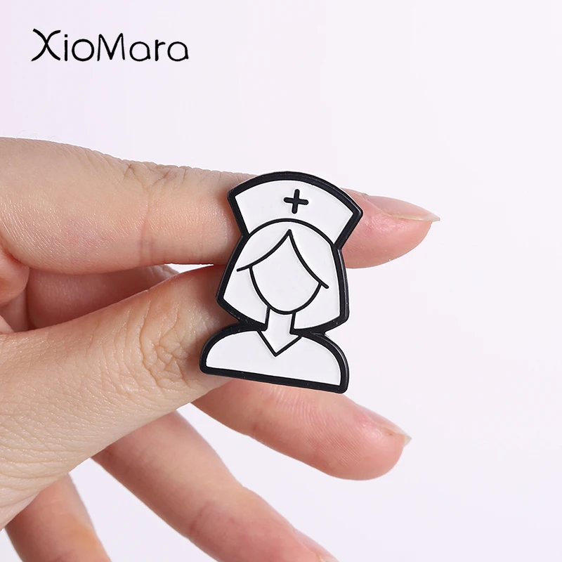 Nurse Icon Enamel Pins Occupational Souvenir Metal Brooches Fashion Lapel Badge Backpack Clothes Jewelry Gift for Friends