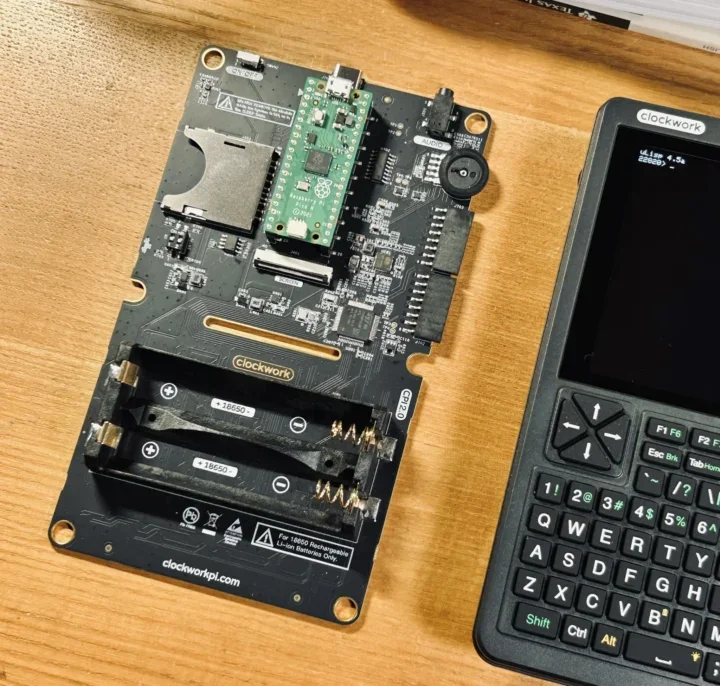 Picocalc Kit Is A Raspberry Pi Pico Handheld Terminal With A Backlit Stm32 Qwerty Keyboard