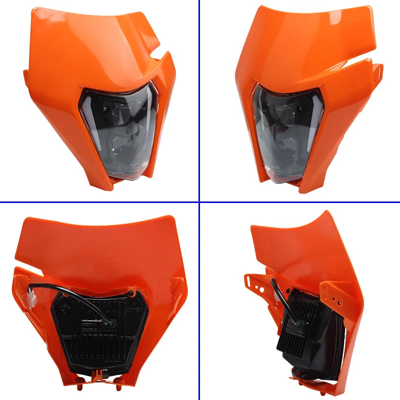 For KTM EXC Headlight Plate LED Motorcycle Parts SX FXC XCW XCF XCFW 250 300 450 Head Light Fairing Enduro Motocross Accessories