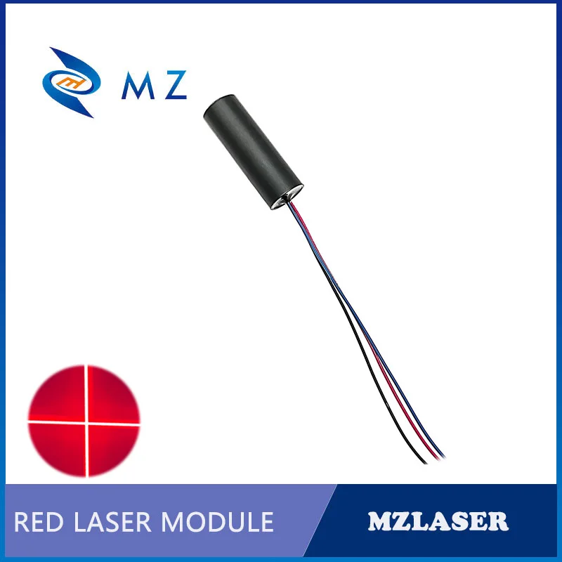Compact Mini TTL PWM Red Cross Laser Diode Module 650nm 50mw Industrial Grade Machine with 3V 5V 12V 24V Power Options