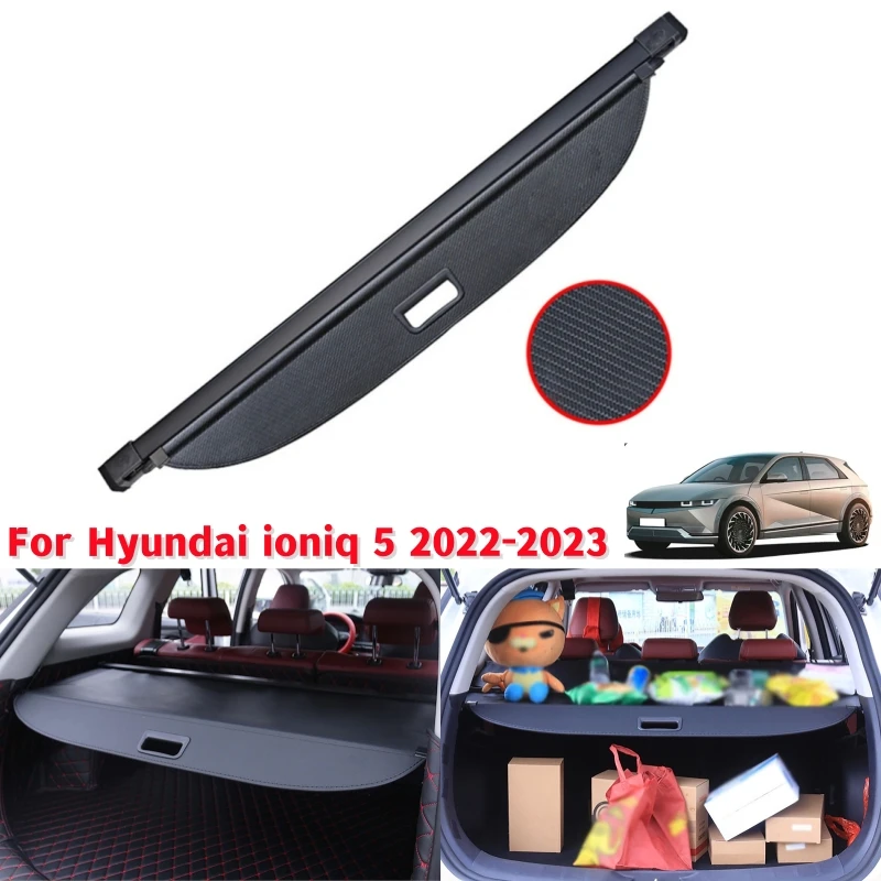 

Retractable Car Trunk Cargo Cover Noise Reduction Rear Trunk Security Waterproof Cover Shielding For Hyundai ioniq 5 2022-2023