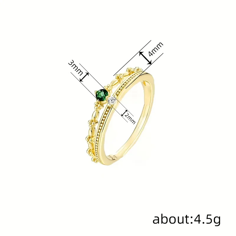 Huitan Fashion Wedding Band Eternity Rings Female Delicate Bright Cubic Zirconia Finger Accessories Women Engagement Jewelry view 5