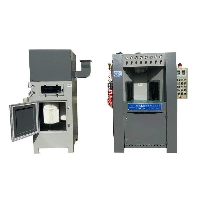 Turntable automatic sandblasting machine, automatic sandblasting machine for hardware cylindrical bottles