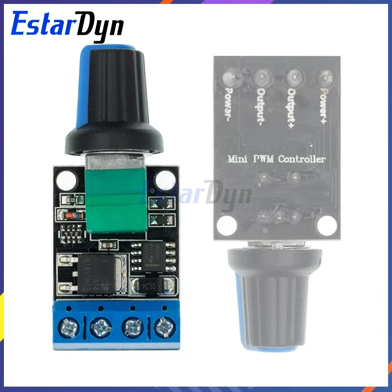 Estardyn5V 12V 10A Voltage Regulator PWM DC Motor Speed Controller Governor Stepless Speed Regulator LED Dimmer Power Controller