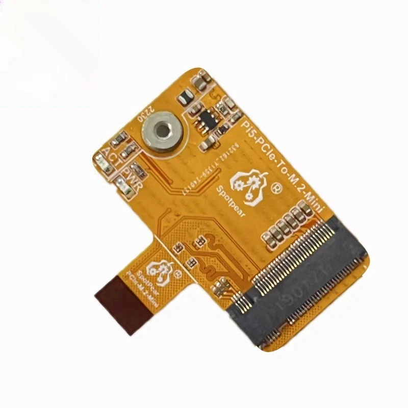 Raspberry Pi 5 PCIe to M.2 NVMe SSD Expansion Board, Pi5 PCIe 2230 Mini Adapter with FPC Cable