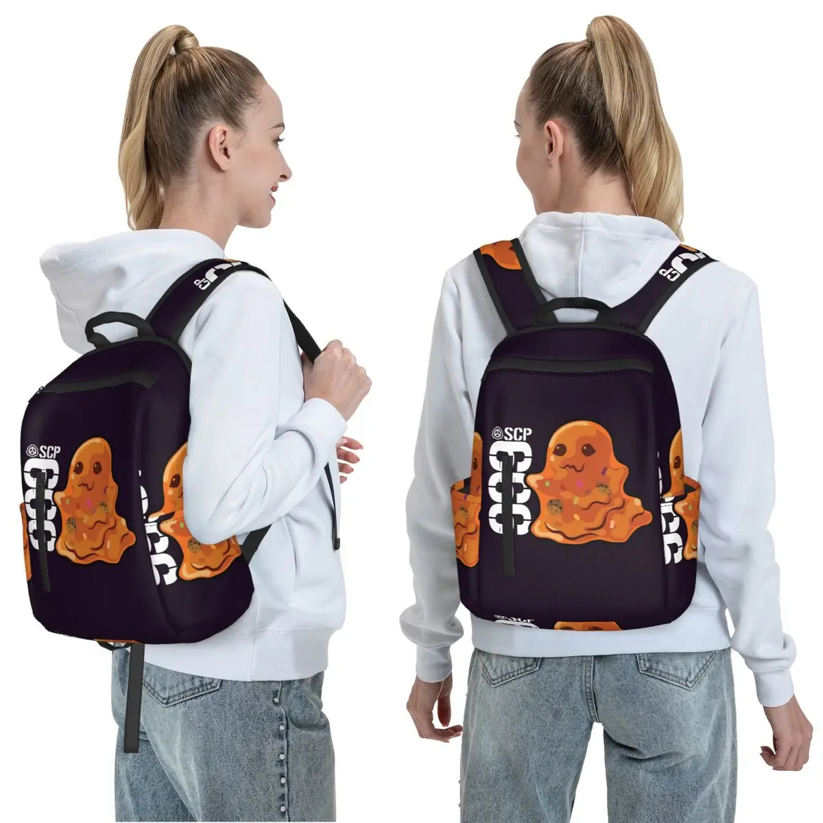 SCP 999 Tickle Monster SCP Foundation Backpack Daypack Large Capacity Kids BookBag School Bag Shoulder Bags for Men Women