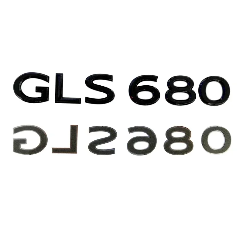 ثلاثية الأبعاد ABS كروم شعار سيارة ملصق شعار شارة الباب ملصق مائي لمرسيدس بنز مايباخ GLS 400 450 480 500 580 600 680 اكسسوارات السيارات #4