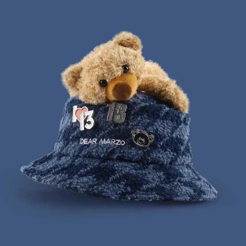 دافئ وأنيق الخريف والشتاء قبعة بحافة قبعة صياد السمك للنساء الرجال الفاخرة مصمم قبعة دلو قبعات Gorros #1