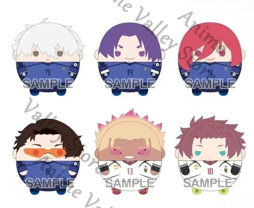 

Genuine Anime BLUE LOCK Nagi Seishiro Shidou Ryuusei Cosplay Big Fluffy Chubby Maumet Throw Pillow Cartoon Puppet Neck Roll Xmas