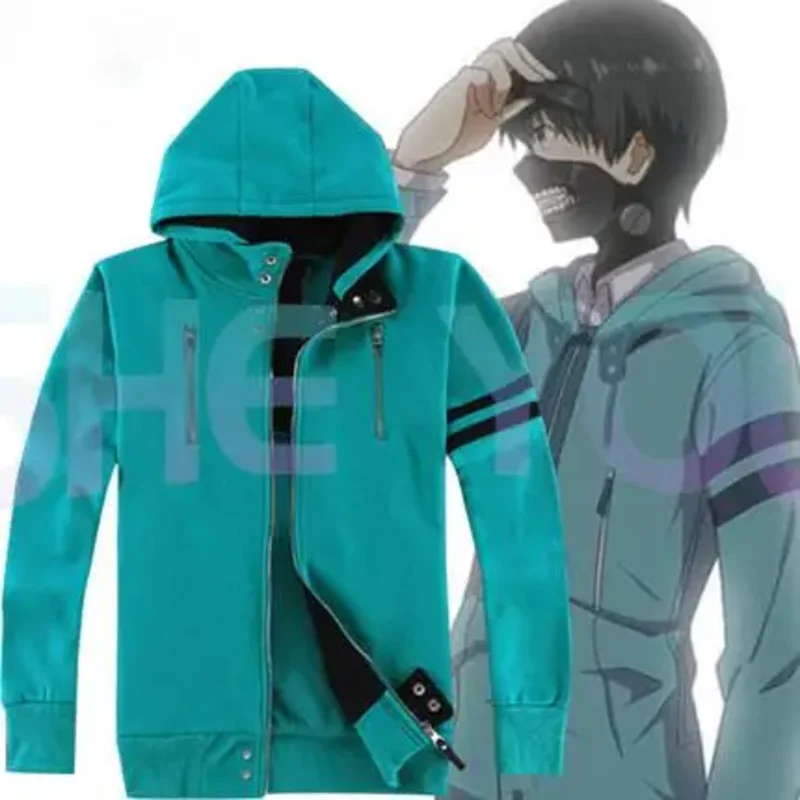 6 Styles Anime Tokyo Ghoul Kaneki Ken Cosplay Costume Unisex Hoodies Hooded Cardigan Jacket