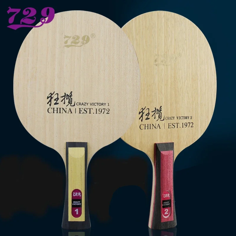 

Friendship 729 Professional ALC Table Tennis Outer Edge 5+2 Blue Fang Carbon Racquet Attack Table Tennis Racquet Victory 12