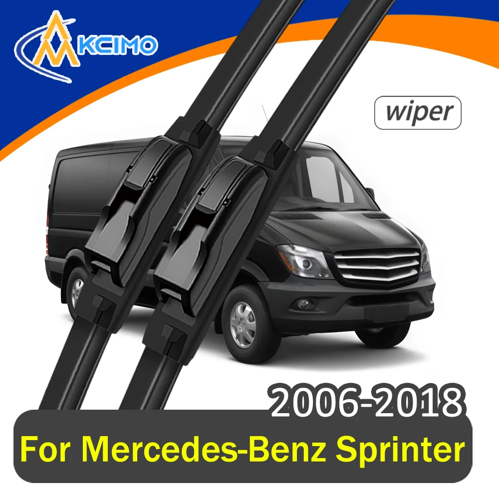 

Front Wiper Blades Pair/Set For Mercedes-Benz Sprinter NCV3 2006-2018 All-Season Rubber Quiet Streak-Free Wiping Easy Install