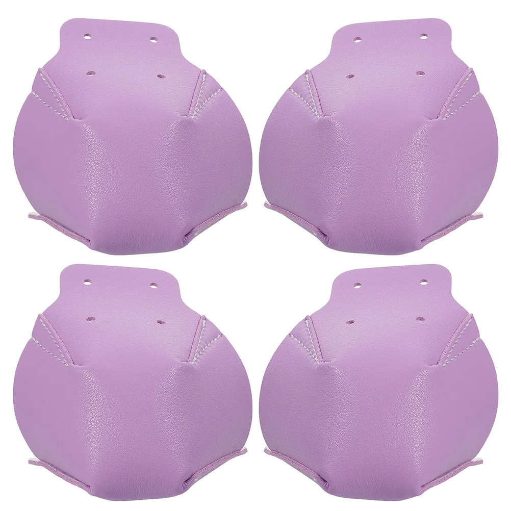 

2 Pairs Skates Toe Guards Purple Outdoor Professional Caps Wear resistant Replaceable Roller Skates Shoes Accessories