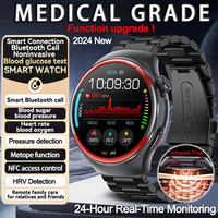 For Huawei Medical Grade Non invasive Blood Glucose Blood pressure SmartWatch Sapphire screen NFC HD Bluetooth call Smart watch