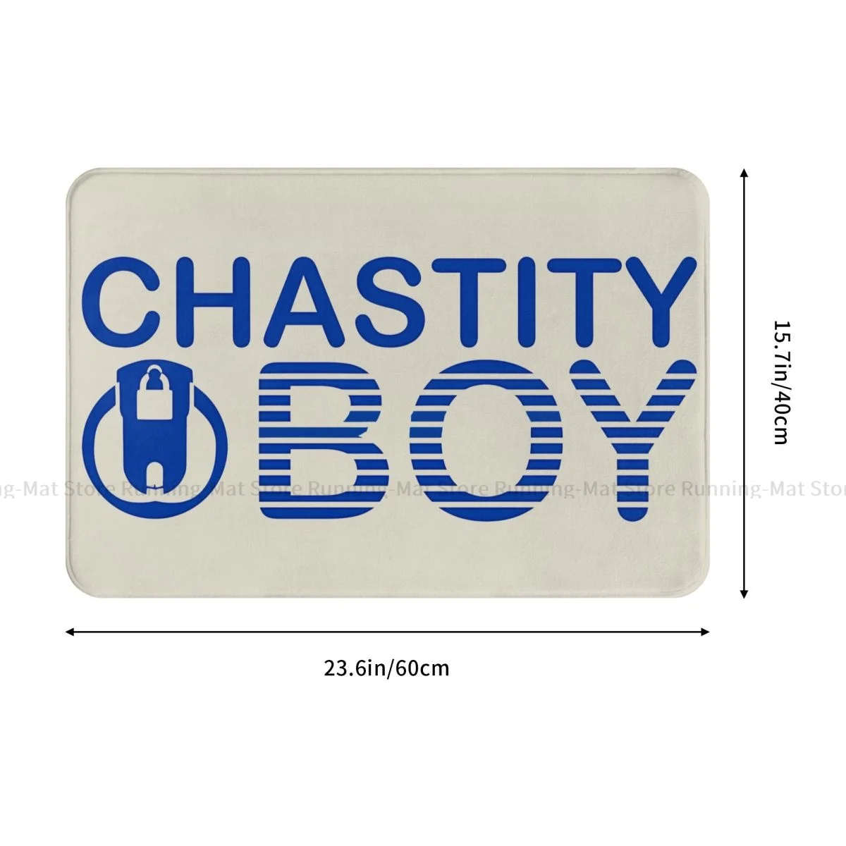 BDSM Bondage Dominance Submission Bath Non-Slip Carpet CHASTITY BOY Blue Label Bedroom Mat Welcome Doormat Floor Decor Rug