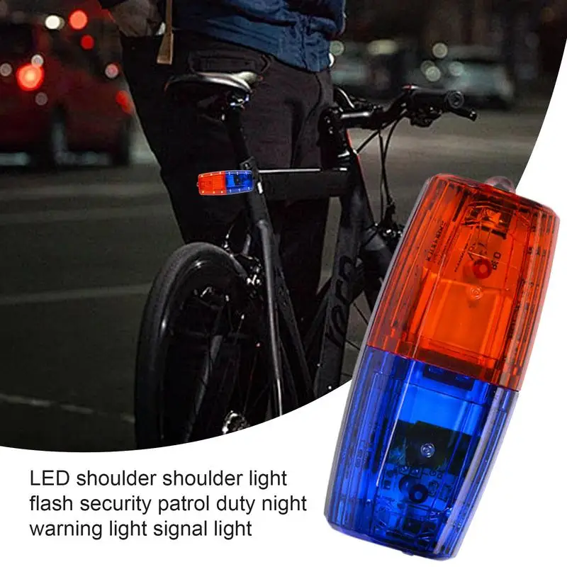 Personal Warning Lights Night Riding Safety Lights Security Signal Light For Outdoor Rescue Traffic Guidance Cycling Red Blue