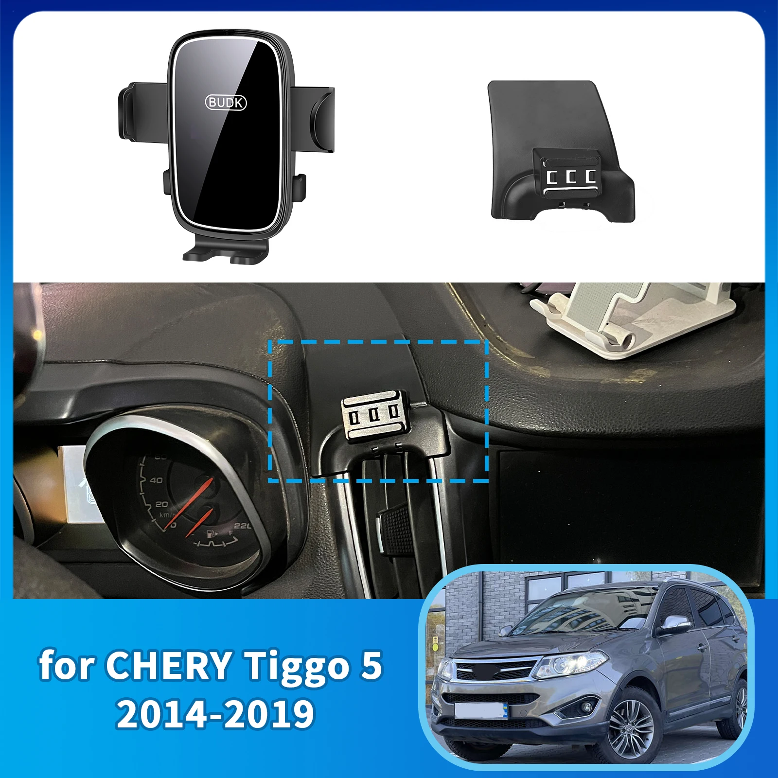 

Car Mobile Phone Holder for CHERY Grand Tiggo 5 Cowin X5 5 2014-2019 Navigation Stand Auto Accessories GPS Bracket