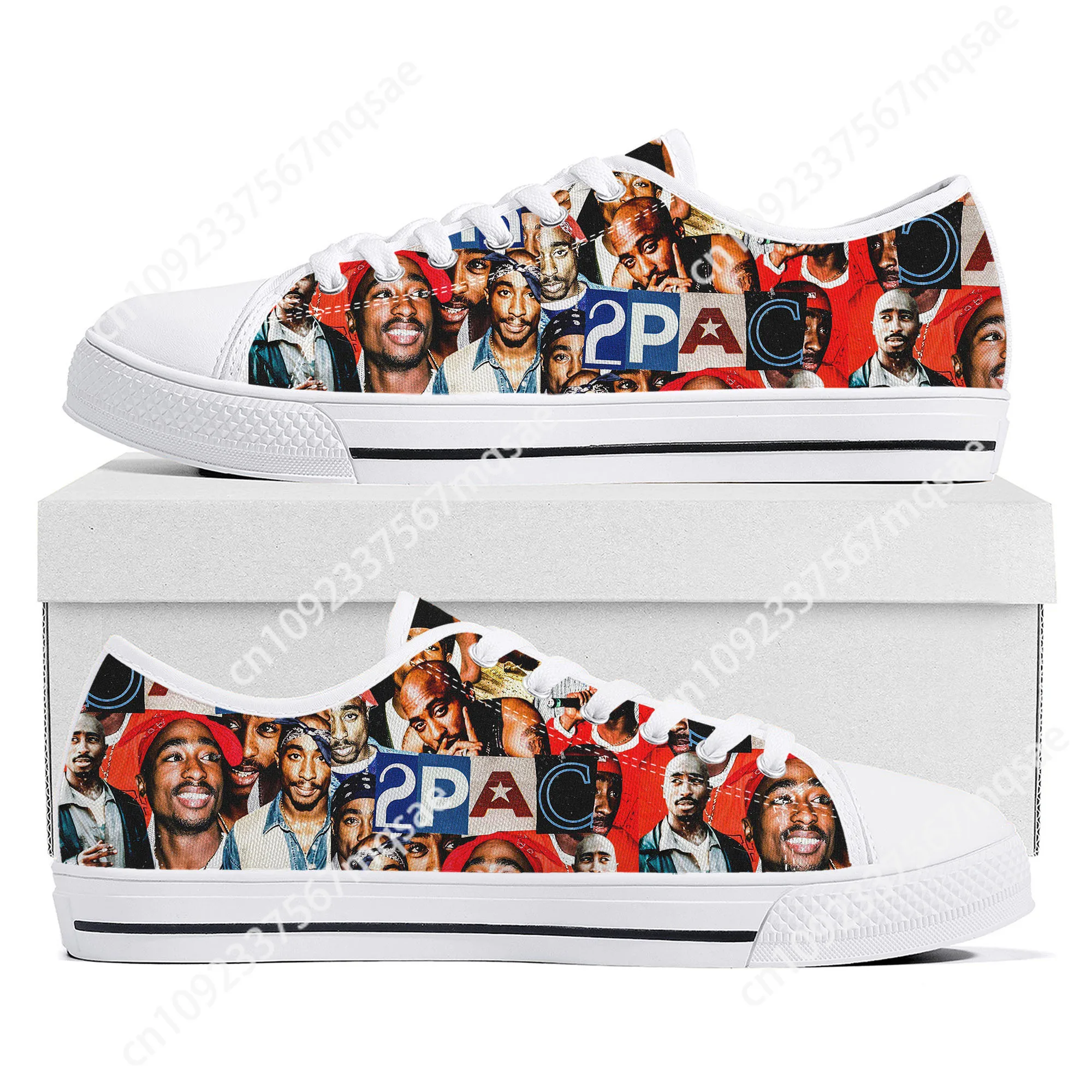 

Rap 2Pac Tupac Low Top High Quality Sneakers Mens Womens Teenager Canvas Sneaker All Eyez on Me Casual Couple Shoes Custom Shoe