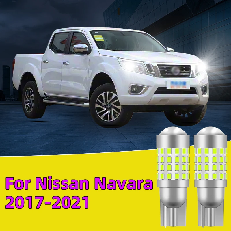 

2PCS For Nissan Navara 2017-2021 Car Led Bulb T10 W5W width lights side marker position Signal Lamp 12V 24V Clearance Lights