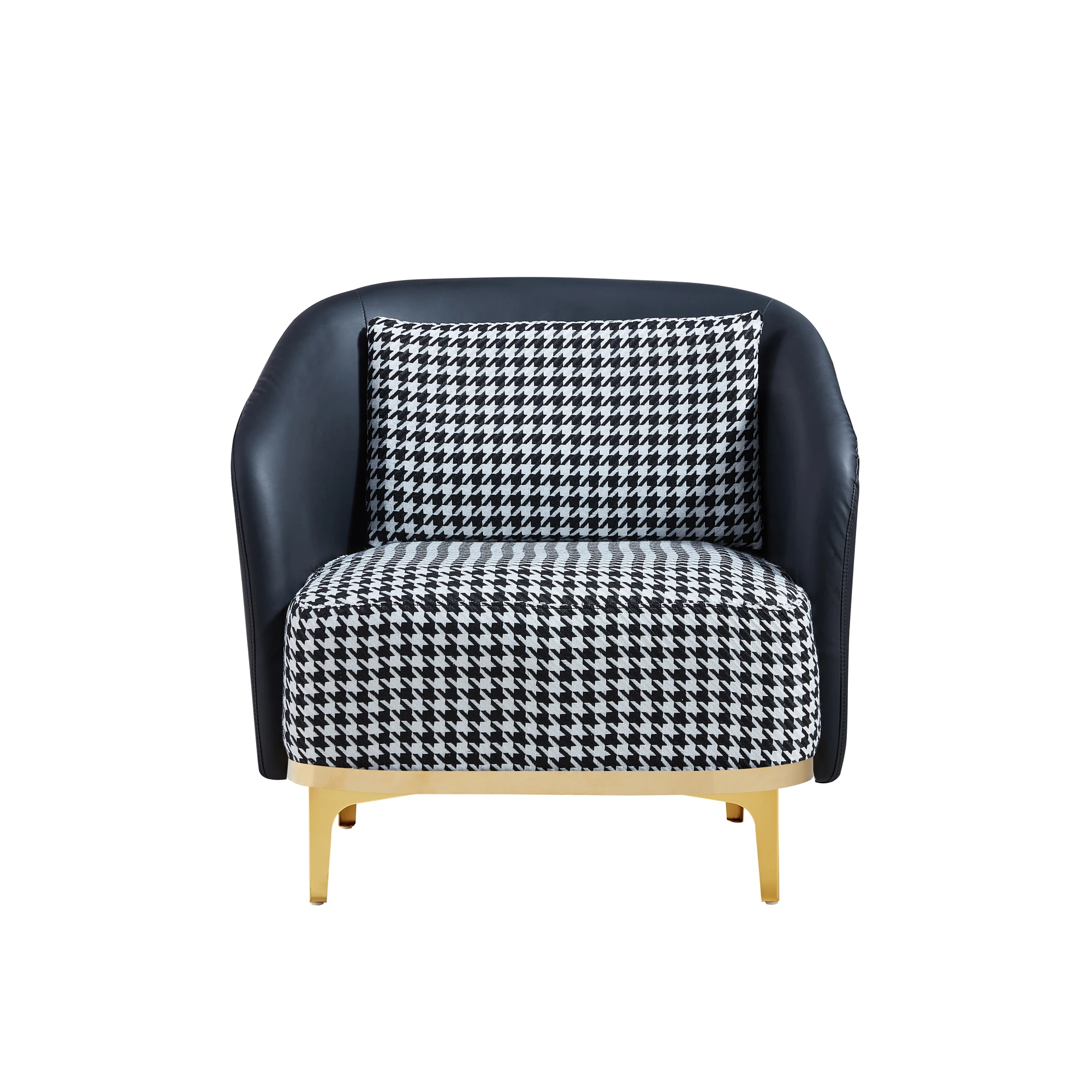 

Hot Selling Low Backstage Office Furniture PU Arm Nordic Velvet Dining Room Chairs Living Room Modern Leather