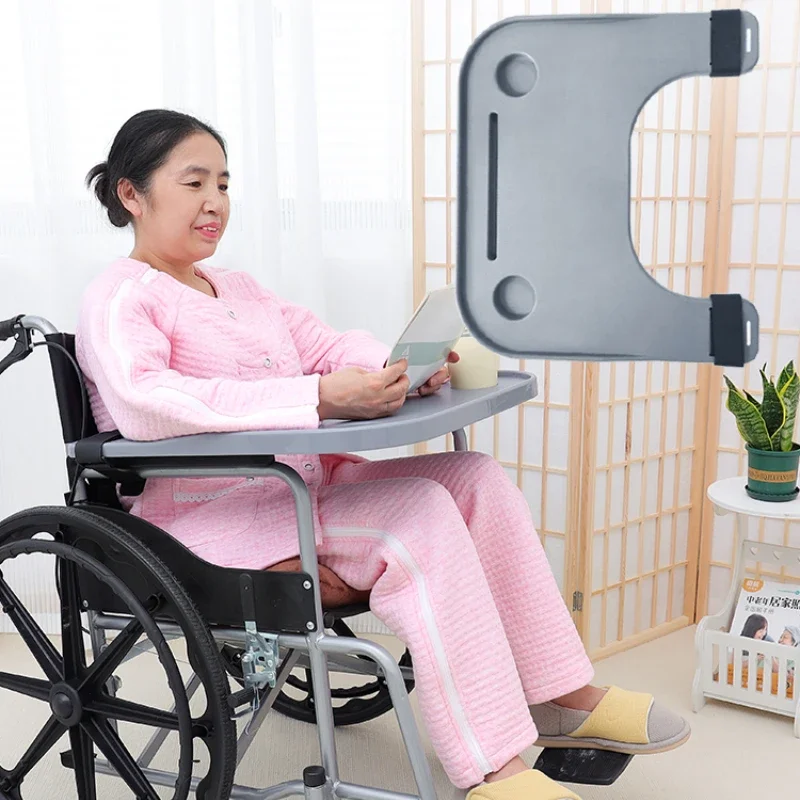 Free Installation of Wheelchair Table Board, Universal Toilet Chair Eating Table, Wheelchair Accessories Special Dining Tables