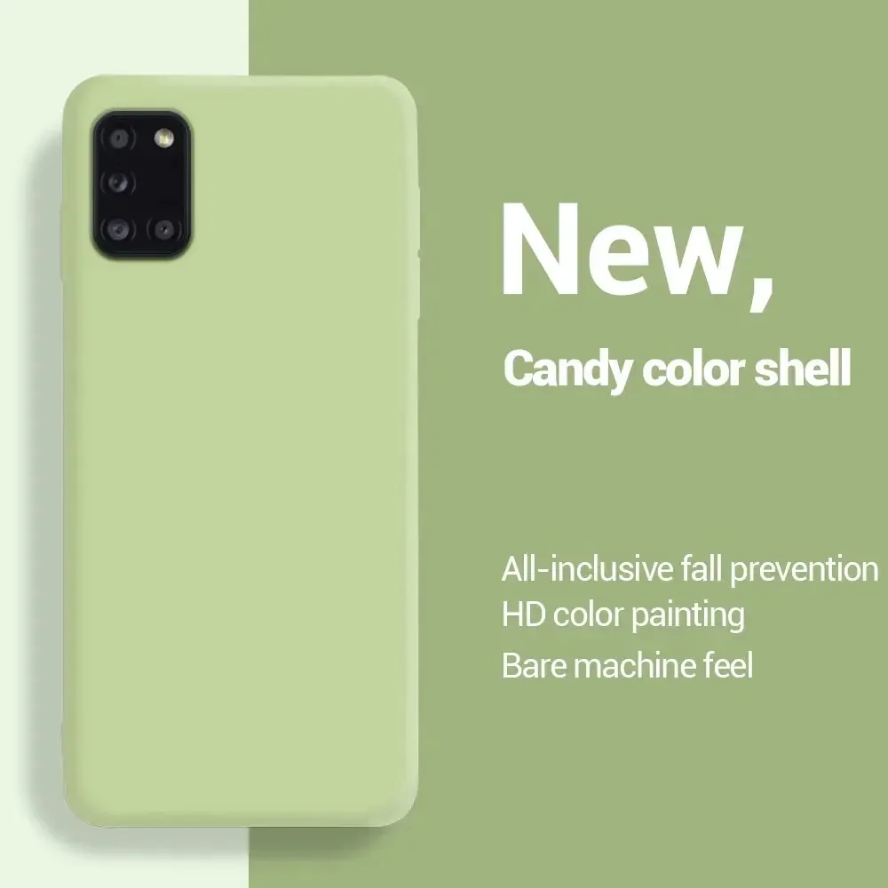 

Case For Samsung Galaxy A31 A41 A51 A71 A11 A21S A12 A22 A32 A42 A52 A72 4G 5G Plain Soft Phone Back Cover