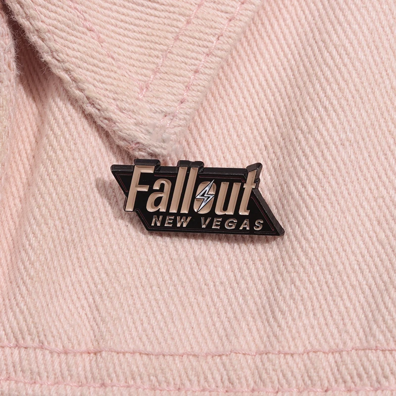 FALLOUT NEW VEGAS Simple Cool Cartoon Brooch Clothes Lapel Pin Backpack Accessories Gift For Friends