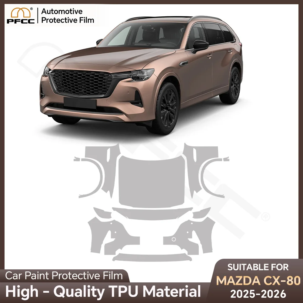 

TPU Scratch Resistant Car Paint Protection Precut Film For Mazda CX80 CX-80 2025 2026 Self-Healing PPF Anti-Scratch Resistant