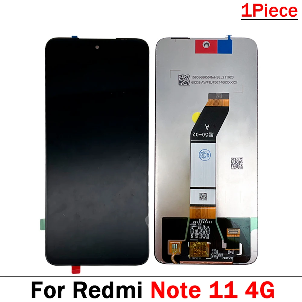 Display LCD para Xiaomi Redmi Note 11 11S Pro 4G 5G Conjunto de painel digitalizador de tela de toque 2201117 TG 2201117 Visor de tela SG