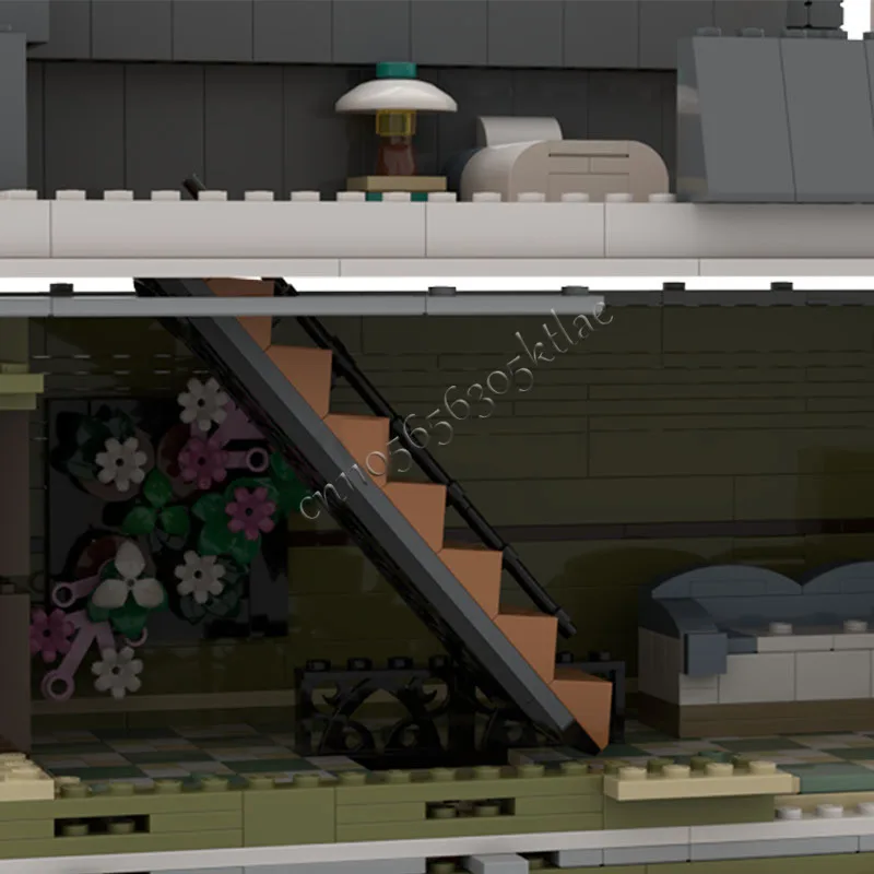 2549 パーツ MOC シティストリートビューズ モジュラー キュレーターのアパートメント ブロック DIY 教育組み立てキッズおもちゃ クリスマスギフト