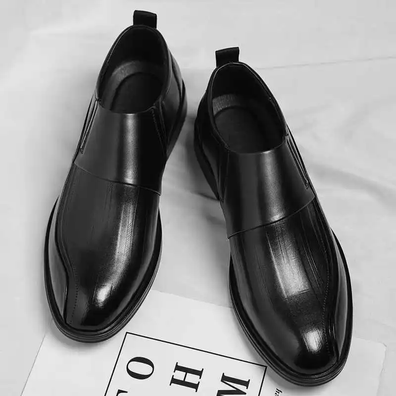 Zapatillas altas con estilo acolchadas de piel, mocasines para hombre, zapatillas deportivas para hombre, precio asequible, 2025g Sho Skor Botasky