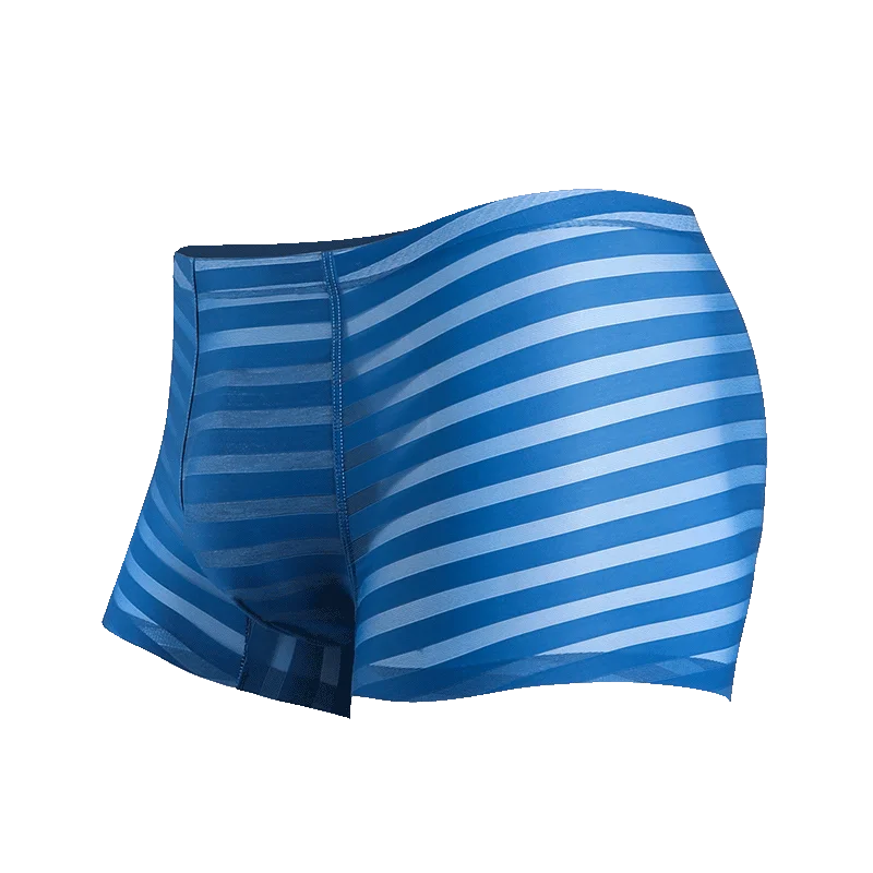 ملابس داخلية للرجال الرجال الحرير الجليد الصيف رقيقة سراويل بوكسر دون أثر مشروط أربعة زوايا تنفس مضاد للجراثيم السراويل رئيس ti #2