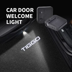 Chery Tiggo 로고 HD LED, TIGGO 3 5 7 8 Pro Plus, Omoda Arrizo Cowin 자동차 문짝, 예의등 HD 프로젝터, 환영 램프