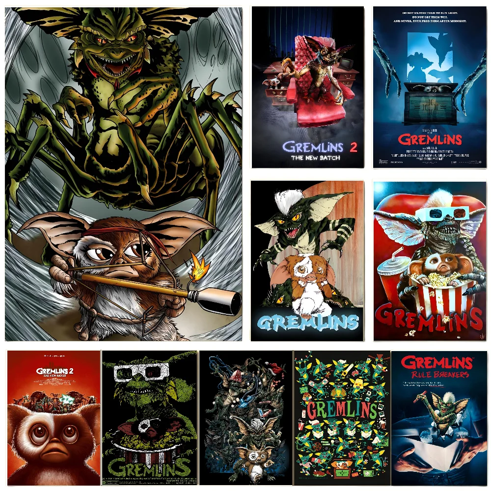 Classic Movies Gremlins Poster Poster Paper Print Home Living Room Bedroom Entrance Bar Restaurant Cafe Art Painting Decoration