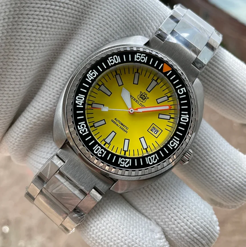 

STEELDIVE Men Diver Watch 49mm Automatic Mechanical Wristwatch 100ATM Waterproof BGW-9 Luminous Ceramic Bezel Sapphire NH35