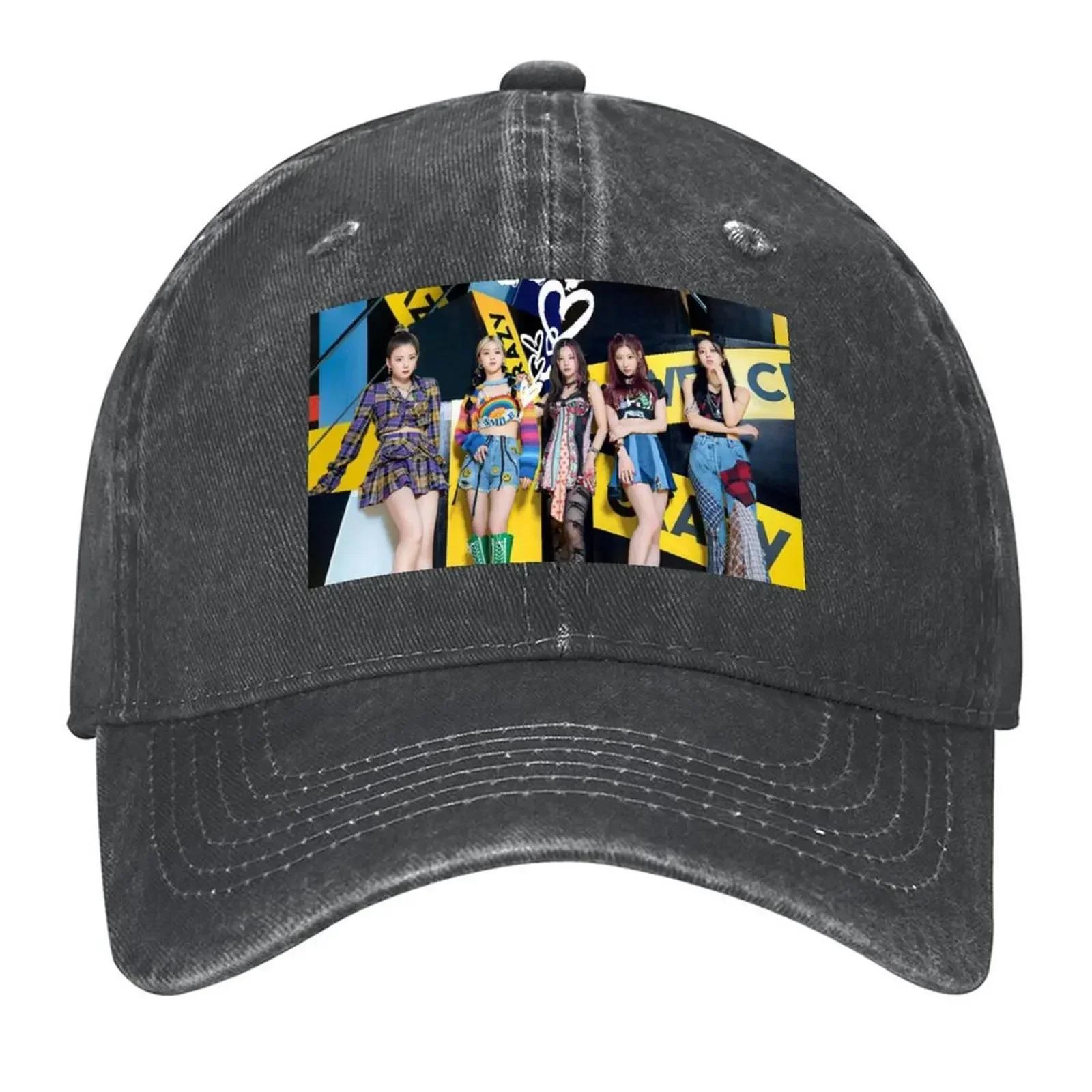 New ITZY Crazy In Love Poster Baseball Cap Wild Ball Hat Luxury Brand Military Cap Man Black Men Caps Women's