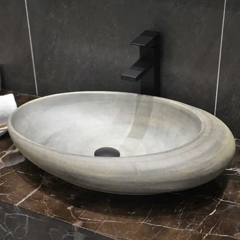 

Washbasin single basin micro-cement art basin industrial wind washbasin outdoor balcony washbasin