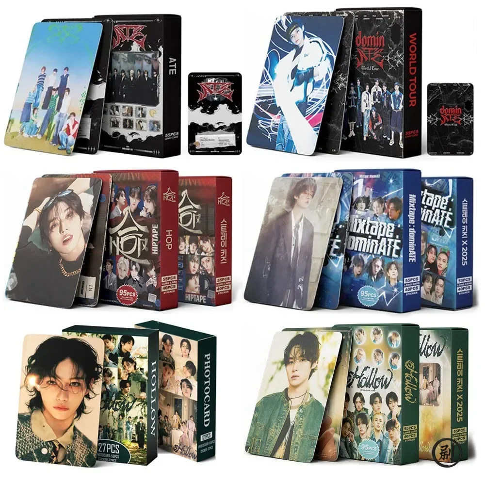 ชุดการ์ดภาพถ่ายคุณภาพสูง 55 ชิ้น/ชุด ของไอดอลเคป๊อป วงดนตรีชาย อัลบั้มใหม่ ของสะสมสำหรับแฟนคลับ ของขวัญ