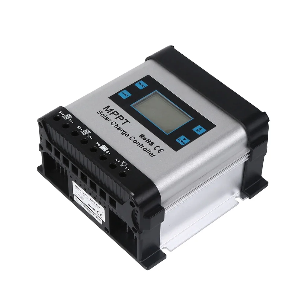 12V/24V Auto Rated Voltage CE Certificated 10A 20A 30A LCD MPPT Solar Charge Controller