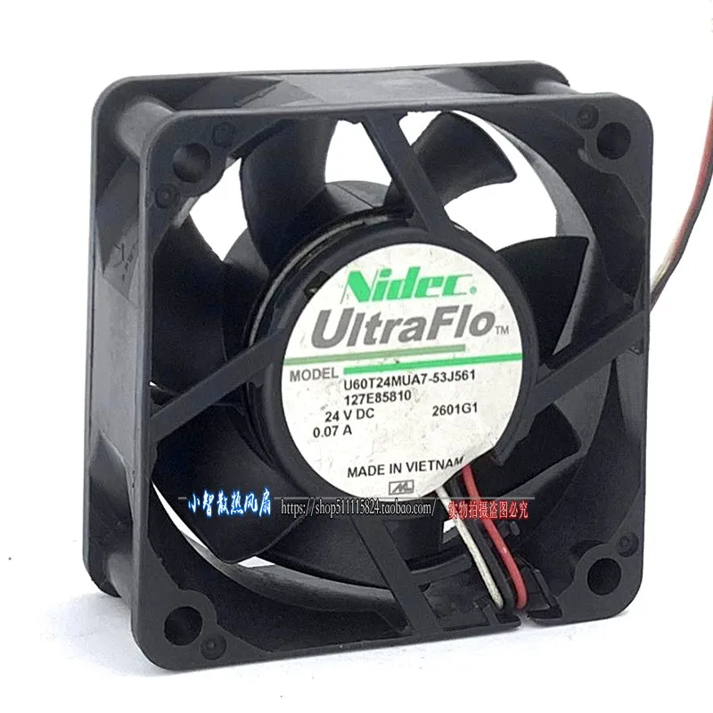 ORYGINALNY U60T24MUA7-53J561 24V 0.07A 6025 60*60*25mm NOWY WENTYLATOR CHŁODZĄCY RADIATOR