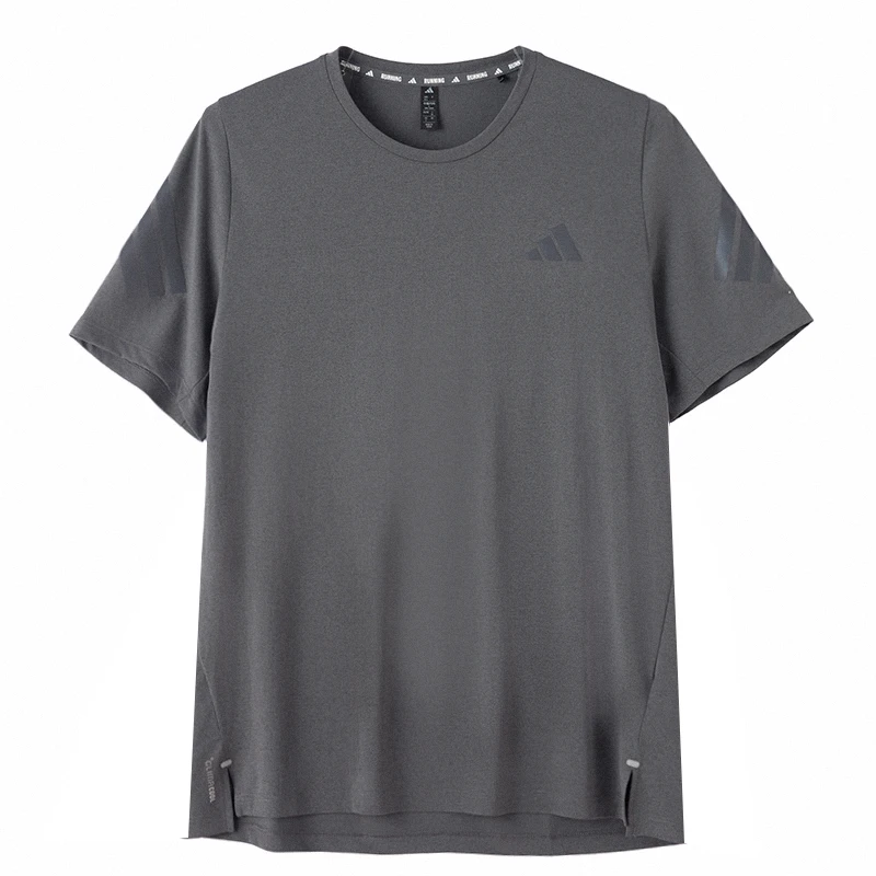 

Мужская футболка Adidas, дышащая, удобная, универсальная, быстросохнущая, для бега, спорта, повседневная, с круглым вырезом, с коротким рукавом Ks5039