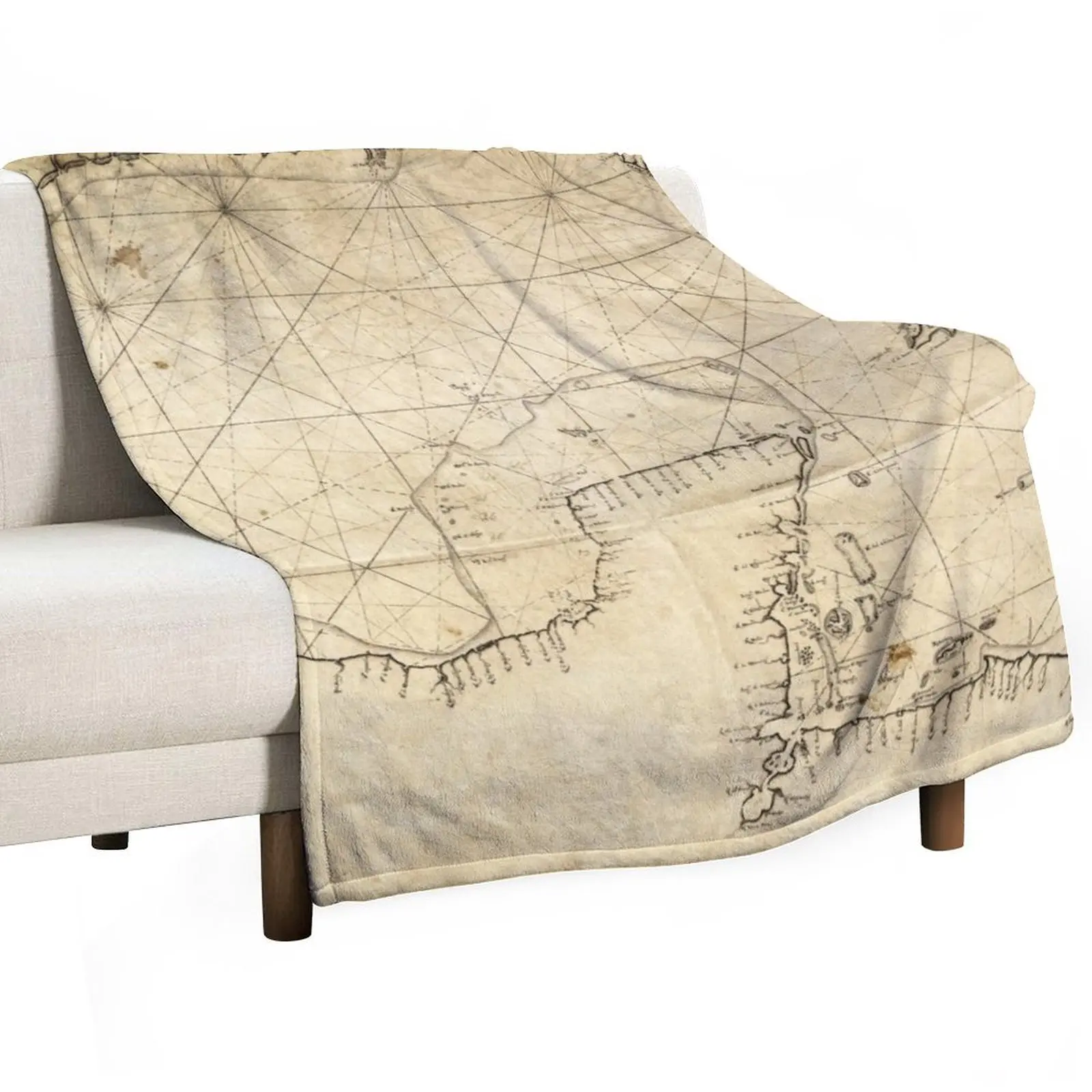 

Gulf of Mexico Map (1730) Throw Blanket Nap Cute Blankets Sofas Of Decoration for winter Blankets