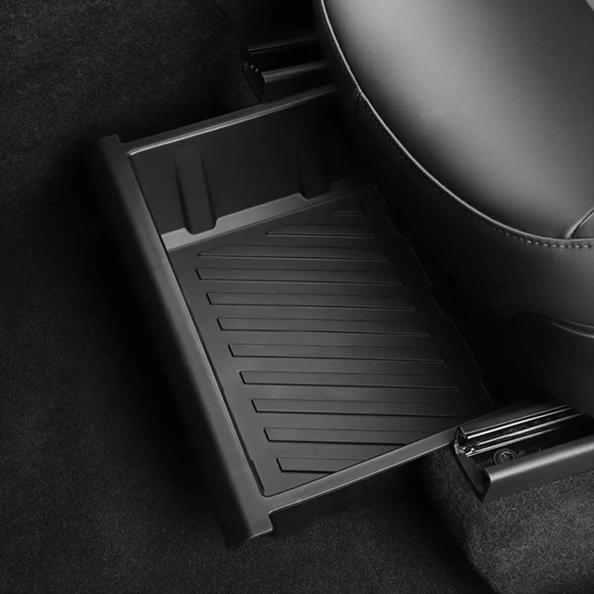 Compatible Car Front Row Under Seat Storage Box for Model Y 2025 Under Seat Drawer Type Tray Storage Box