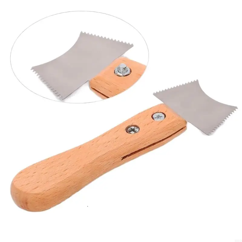 Gitaar fret slot bestand gitaar frets schraper houten chip reinigingsgereedschap doorgaan met 69hd